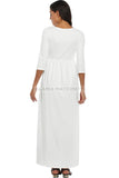 Maxi Wrap Nursing Long Maternity Dress