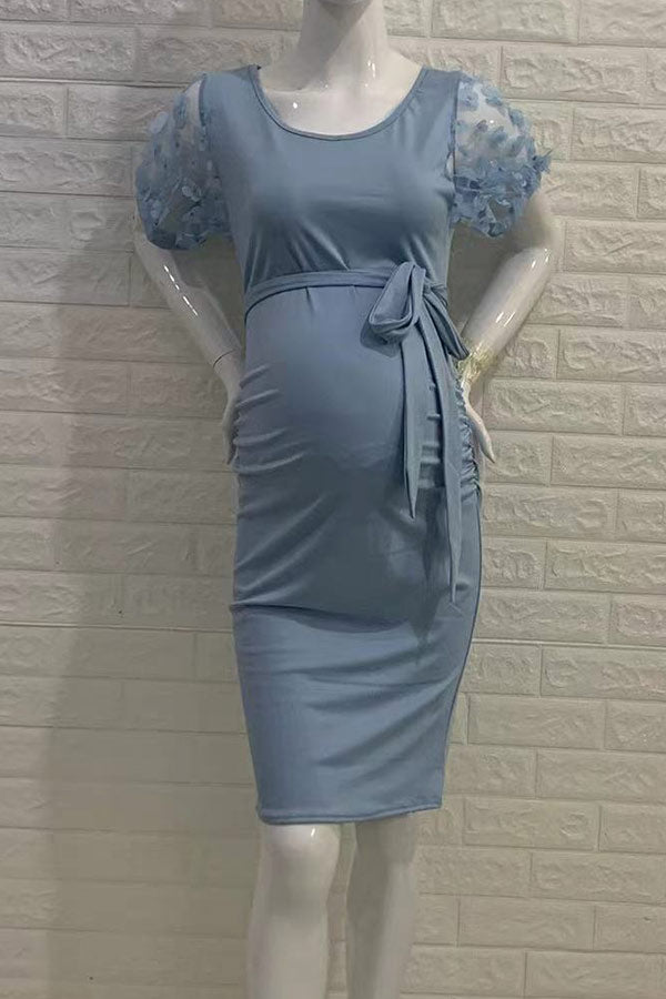 grey bodycon maternity dress Ingrid & Isabel Women's Ruched Sleeveless Body-Con Dress - Black
