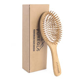 Natural Bamboo Paddle Hair Brush Oval