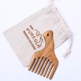 Natural Sandalwood Massage Wide-tooth Curly Hair Comb