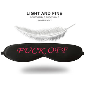 Natural Pure Silk Eye Mask With Letters