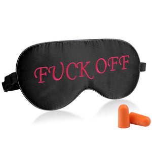 Natural Pure Silk Eye Mask With Letters