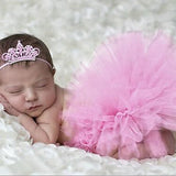 [0M-6M] Newborn Baby Girls Elegant Lace Tutu Photoshoots Suit