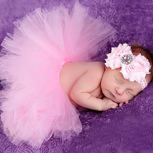 [0M-3M] Newborn Baby Girls Lace Tutu Photoshoots Suit