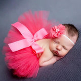 [0M-3M] Newborn Baby Girls Lace Tutu Photoshoots Suit