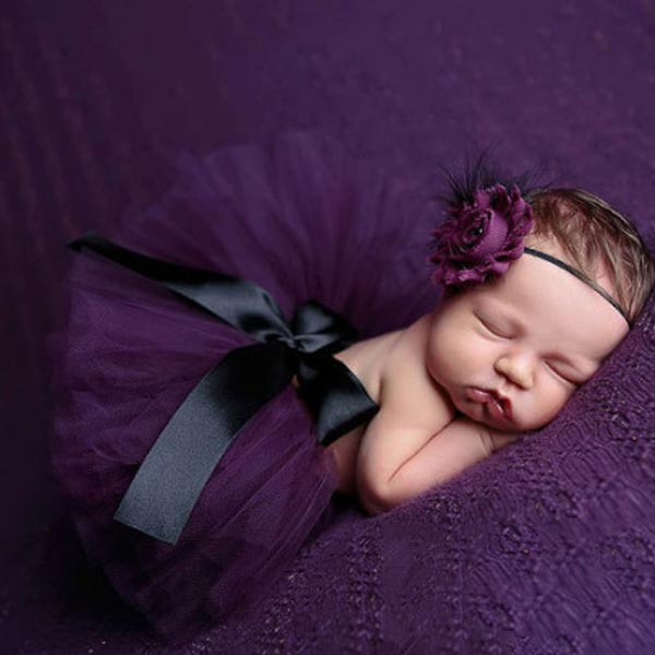 [0M-3M] Newborn Baby Girls Lace Tutu Photoshoots Suit