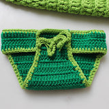 [0M-3M] Newborn Baby Pea Knitted Sleeping Bag Photoshoot Props