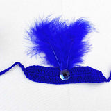 [0M-3M] 2pcs Newborn Baby Peacock Photoshoot Knit Suit
