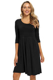 Nursing Short Dress With Long Sleeve Casual Breastfeeding Dress