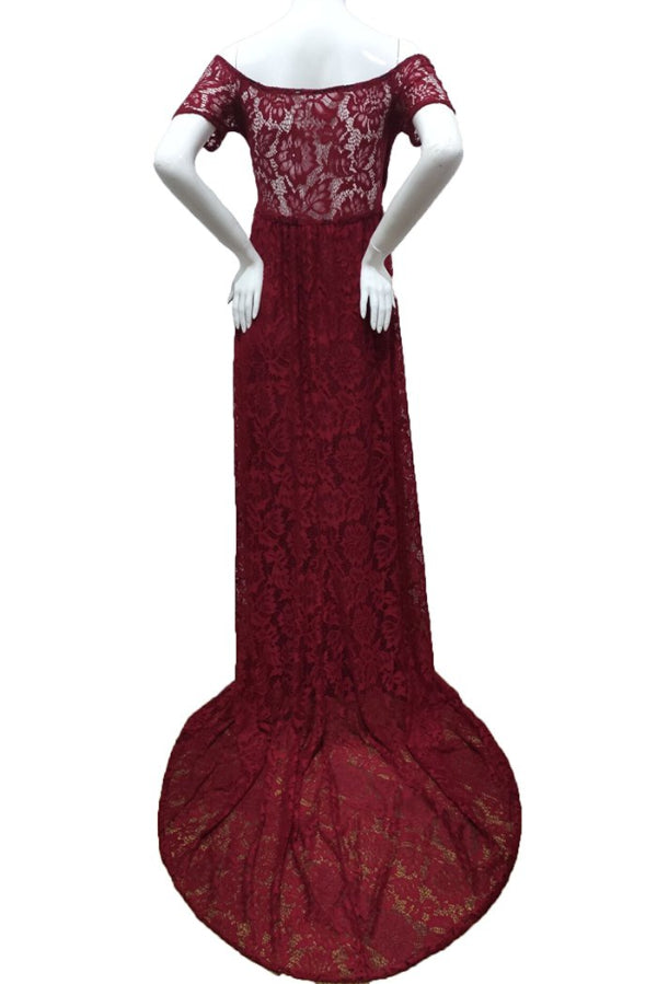 red baby shower dress Maternity Clothes,Maternity V-Neck Sequined Tulle Maxi Photography Maternity For Photo Shower(L,Red) designed to make you feel radiant and stylish Shemo Bear Maternity Dress