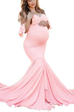 Off-the-shoulder Mermaid Maternity Baby Shower Dress