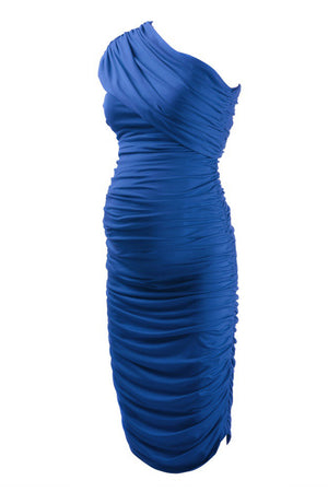 One Shoulder Empire Waist Sexy Maternity Dress