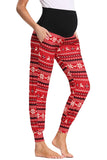 Over Belly Merry Christmas Pregnancy Pajamas Lounge Joggers