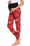 Over Belly Merry Christmas Pregnancy Pajamas Lounge Joggers