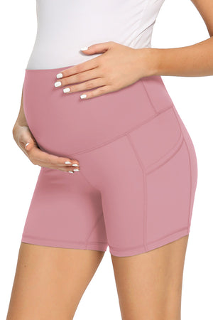 Over Belly Pregnancy Activewear Workout Running Maternity Yoga Shorts