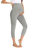 Over Bump Prenatal Yoga Activewear Maternity Leggings Gray / S Bottoms