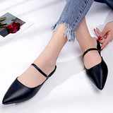 Pointed Toe Closed-toe Flat Pumps Shoes - Glamix Maternity