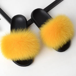 Comfort Fluffy Open-toe Slippers