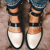 Plus Size Flat Closed-toe Pump Shoes Decor