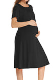 Pregnancy Snap Button Breastfeeding Sleep Nightgown