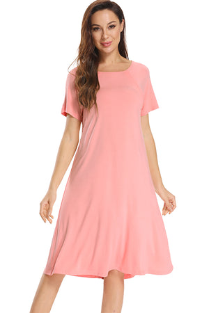 Pregnancy Snap Button Breastfeeding Sleep Nightgown