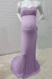 Pregnancy Strapless Sweetheart Flare Maternity Gown