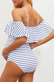 Pregnancy Ruffle Trim One Piece Maternity Swimsuit