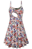 Printed Casual Home Breastfeeding Sling Dress