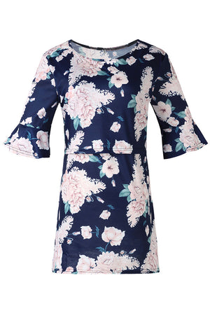 Printed Fashion Casual Breastfeeding Short Sleeve Top