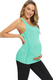 Ruched Prenatal Yoga Top Maternity Tank Tee