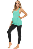 Ruched Prenatal Yoga Top Maternity Tank Tee