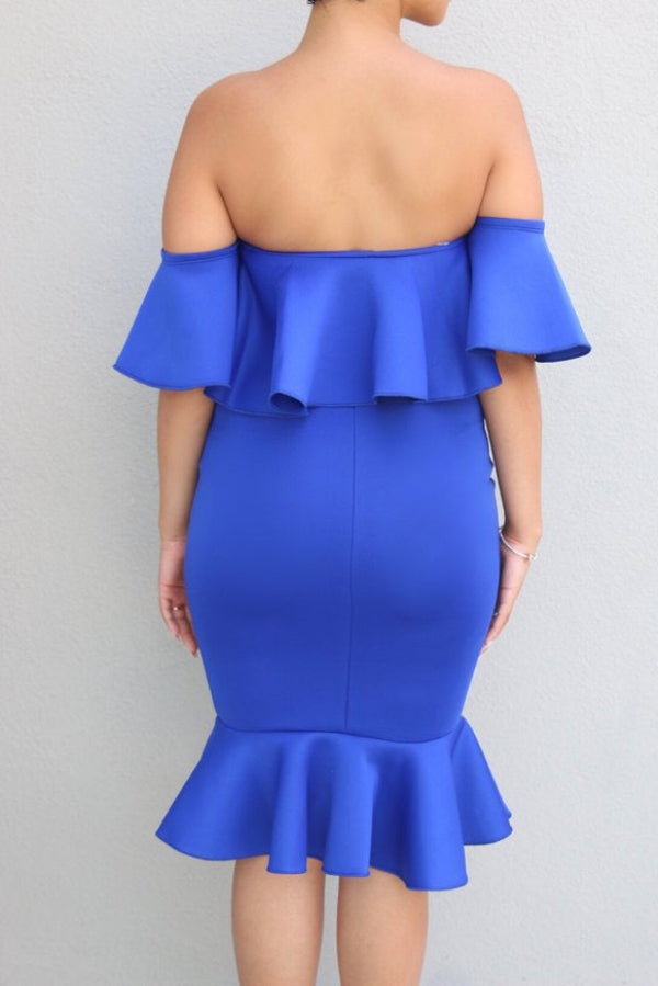 Ruffle Off the Shoulder Baby Shower Maternity Dress Glamix Maternity Ruffle Off the Shoulder Baby Shower Maternity Dress Glamix Maternity