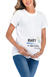 Scoop Printed Maternity T-shirt