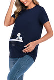 Scoop Printed Maternity T-shirt
