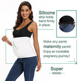 Seamless Non-slip Maternity Belly Band With Pants Extender