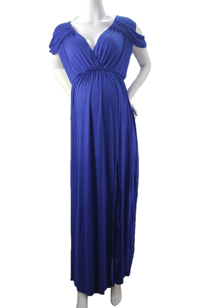 Sexy Thigh-high Slit Off-the-shoulder Maternity Dress Sexy Thigh-high Slit Off-the-shoulder Maternity Dress