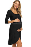 Soft Labor Delivery Nursing Nightgown Maternity Dress