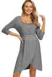 Soft Labor Delivery Nursing Nightgown Maternity Dress