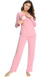 Soft Pregnancy Nursing Pajamas Set Maternity Breastfeeding Sleepwear
