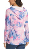 Soft Tie Dye Nursing Hoodie Maternity Breastfeeding Sweetshirt