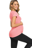 Soft Yoga Maternity Shirt Workout Pregnancy Top