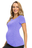 Soft Yoga Maternity Shirt Workout Pregnancy Top - Glamix Maternity
