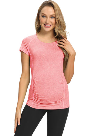 Soft Yoga Maternity Shirt Workout Pregnancy Top
