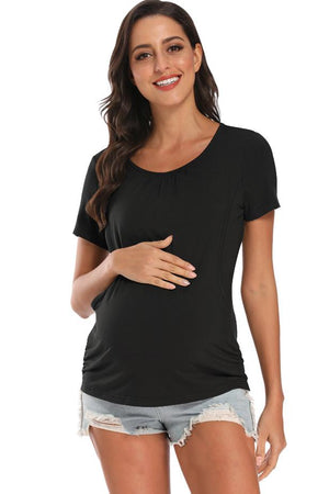 Solid Comfort Scoop Nursing T-shirt