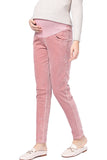 Solid Fashion Corduroy Maternity Pants