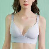 Solid Cotton Maternity and Nursing Bra