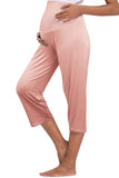 Stretchy Maternity Lounge Workout Capri Prenatal Yoga Pants