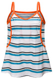 Striped Stitching Cotton Pajamas Sleeveless Comfortable Camisole