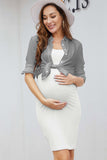 Comfortable Basic Sleevesless Maternity Bodycon Short Dress