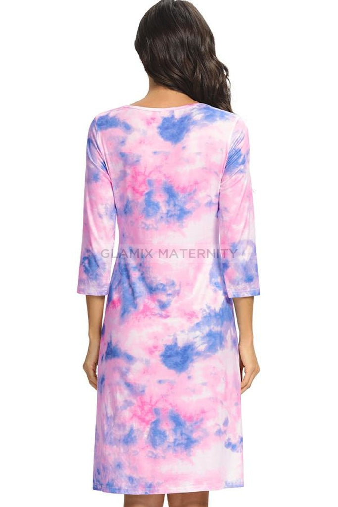 Tie Dye Labor Delivery Robe Nursing Sleepwear Glamix Maternity Tie Dye Labor Delivery Robe Nursing Sleepwear Glamix Maternity